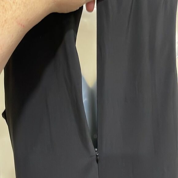 NWOT Luxe by Carmen Marc Valvo Ruffled Black Dress  Size 14W XL plus - Picture 7 of 13